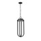 Z-Lite Leland Outdoor Chain Mount Ceiling Fixture, 1-Light, 9 In.W x 26 In.H, Sand Black/Sand Blast 5005CHB-BK-LED - alternate 3